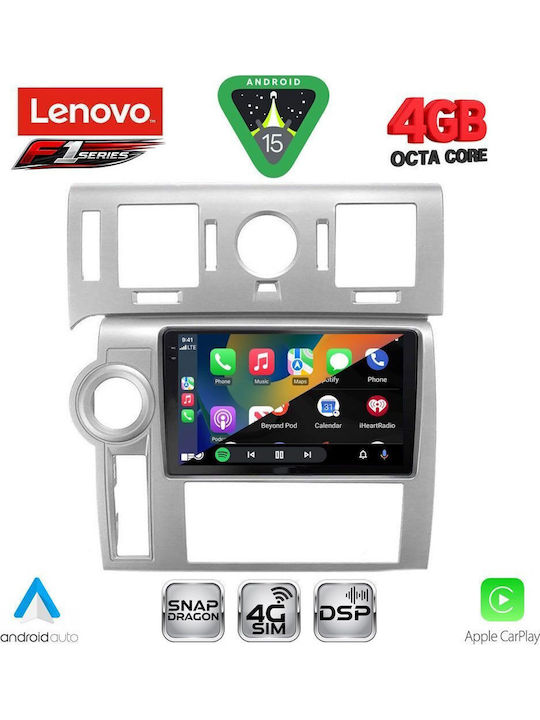 Lenovo Car Audio System Hummer H2 2008-2009 Bluetooth USB WiFi GPS Apple CarPlay Android Auto with 9" Touch Screen