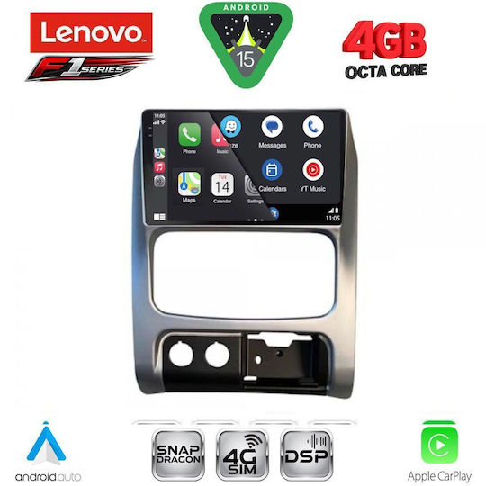 Lenovo Car Audio System for Jeep Cherokee / Liberty 2002-2007 Bluetooth USB WiFi GPS Apple CarPlay Android Auto with 9" Touch Screen