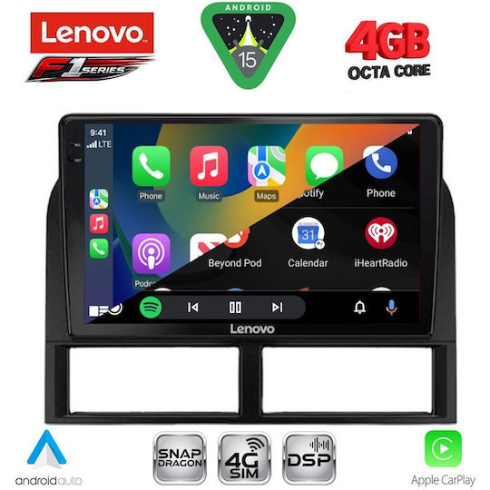 Lenovo Ηχοσύστημα Αυτοκινήτου για Jeep Grand Cherokee 1999-2004 (Bluetooth/USB/WiFi/GPS/Apple-Carplay/Android-Auto) με Οθόνη Αφής 9"
