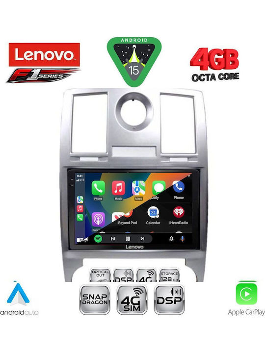 Lenovo Car Audio System Chrysler 300C 2005-2010 Bluetooth USB WiFi GPS Apple CarPlay Android Auto with 9" Touch Screen