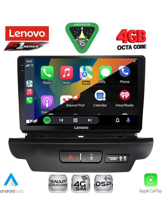Lenovo Car Audio System for Kia Ceed / XCeed 2018-2022 (Bluetooth/USB/WiFi/GPS/Apple CarPlay/Android Auto) with 9" Touch Screen