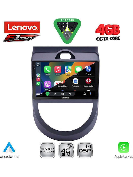 Lenovo Lenovo Auto-Audiosystem für Kia Seele 2008-2013 mit Touchscreen 9 Zoll Bluetooth USB WiFi GPS Apple CarPlay Android Auto