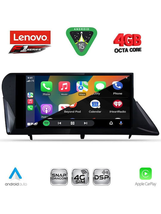 Lenovo Car Audio System for Lexus RX 2009-2014 Bluetooth USB WiFi GPS Apple CarPlay Android Auto with 9" Touch Screen