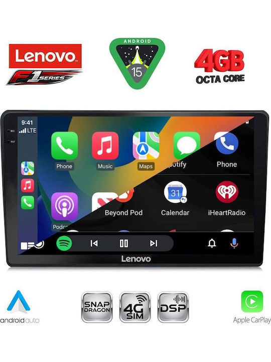 Lenovo Car Audio System for Mazda 2 2002-2007 Bluetooth USB WiFi GPS Apple CarPlay Android Auto with 9" Touch Screen