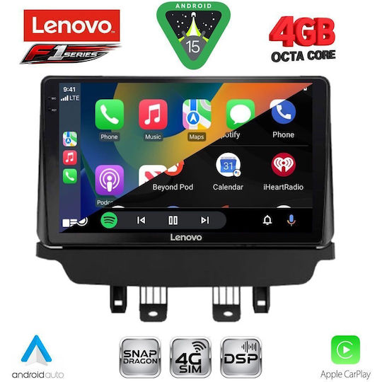 Lenovo Ηχοσύστημα Αυτοκινήτου για Mazda 2 2014-2023 (Bluetooth/USB/WiFi/GPS/Apple-Carplay/Android-Auto) με Οθόνη Αφής 9"