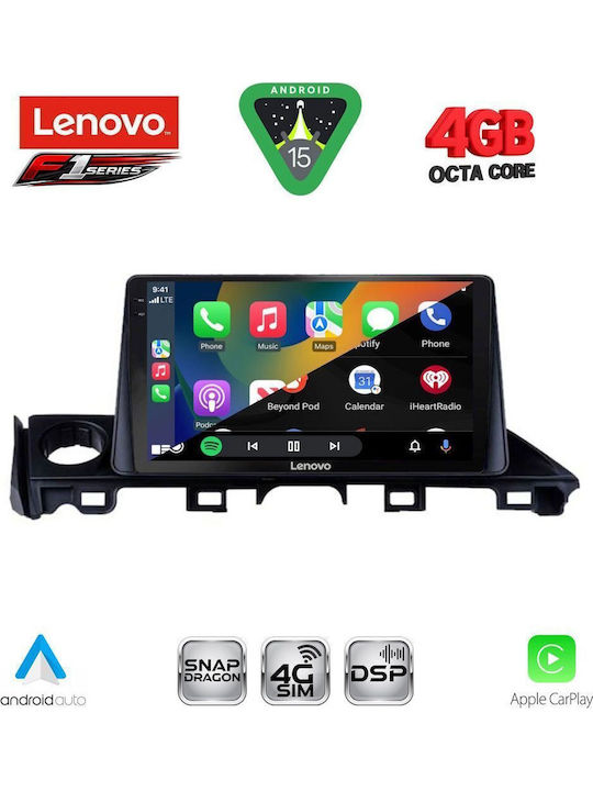 Lenovo Car Audio System for Mazda 6 2017-2020 (Bluetooth/USB/WiFi/GPS/Apple CarPlay/Android Auto) with 9" Touch Screen