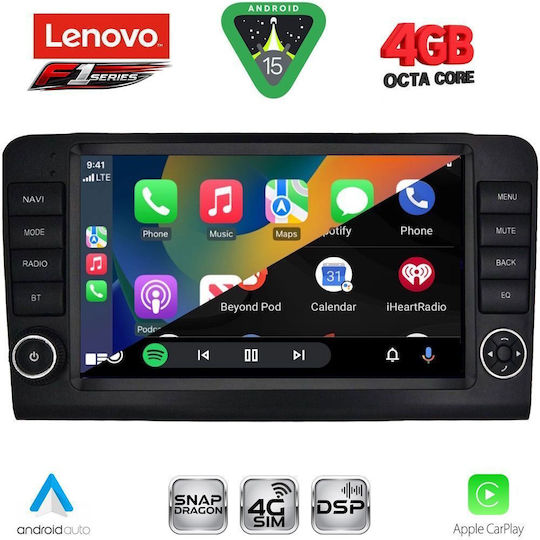 Lenovo Car Audio System for Mercedes-Benz ML / GL Class 2005-2011 Bluetooth USB WiFi GPS Apple CarPlay Android Auto with 9" Touch Screen