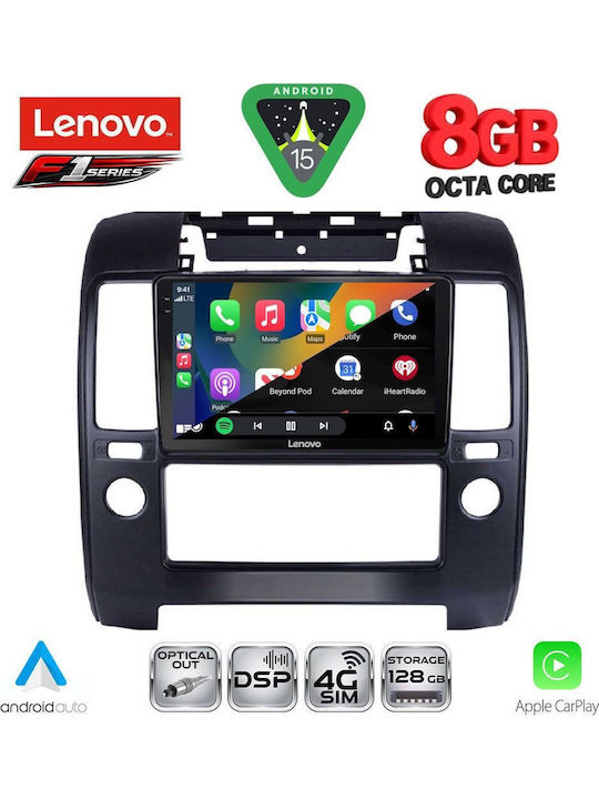 Lenovo Car Audio System for Nissan Navara 2006-2011 with A/C Bluetooth USB WiFi GPS Apple CarPlay Android Auto with 9" Touch Screen