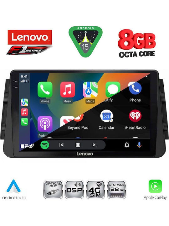 Lenovo Car Audio System for Nissan Micra 2017 (Bluetooth/USB/WiFi/GPS/Apple CarPlay/Android Auto) with 9" Touch Screen