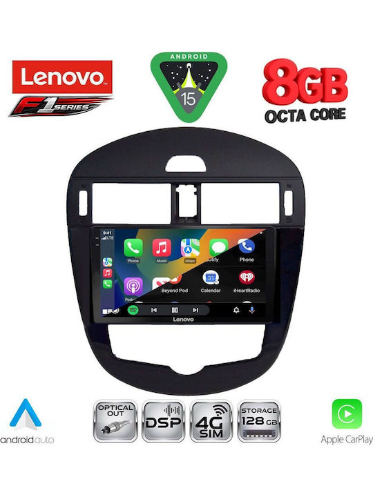 Lenovo Car Audio System for Nissan Pulsar 2014-2020 with Clima Bluetooth USB WiFi GPS Apple CarPlay Android Auto with 9" Touch Screen