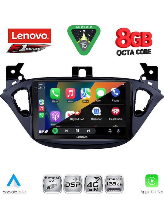 Lenovo Car Audio System for Opel Adam / Corsa 2014-2021 (Bluetooth/USB/WiFi/GPS/Apple CarPlay/Android Auto) with 9" Touch Screen
