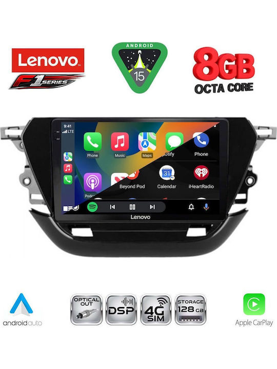 Lenovo Car Audio System for Opel Corsa 2021 Bluetooth USB WiFi GPS Apple CarPlay Android Auto with 9" Touch Screen