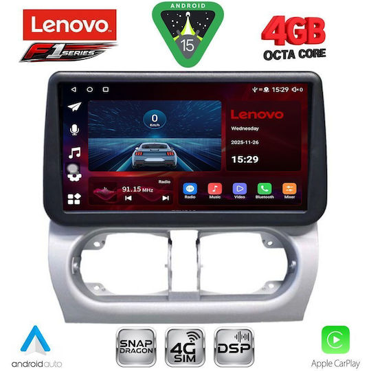 Lenovo Car Audio System for Opel Corsa / Tigra 2000-2006 (Bluetooth/USB/WiFi/GPS/Apple CarPlay/Android Auto) with 9" Touch Screen