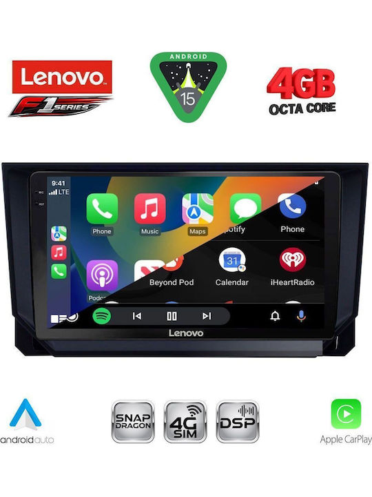 Lenovo Car Audio System for Seat Arona / Ibiza 2018 (Bluetooth/USB/WiFi/GPS/Apple CarPlay/Android Auto) with 9" Touch Screen