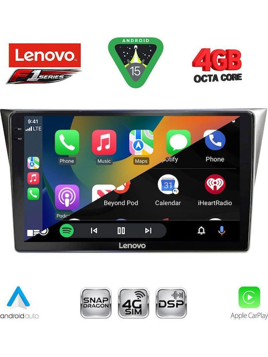 Lenovo Car Audio System for Subaru Impreza 2002-2008 Bluetooth USB WiFi GPS Apple CarPlay Android Auto with 9" Touch Screen