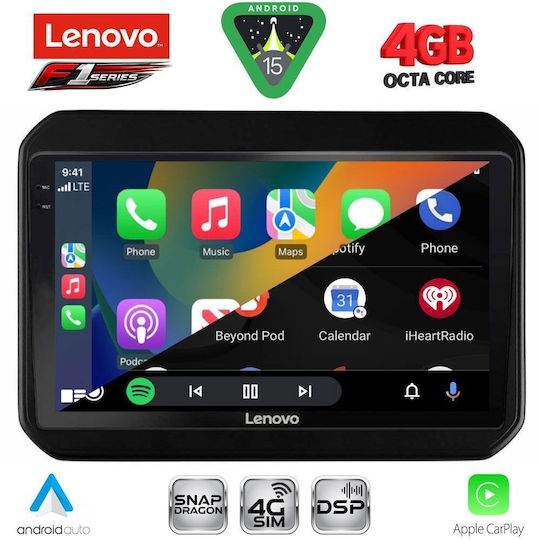 Lenovo Car Audio System for Suzuki Ignis 2016 Bluetooth USB WiFi GPS Apple CarPlay Android Auto with 9" Touch Screen
