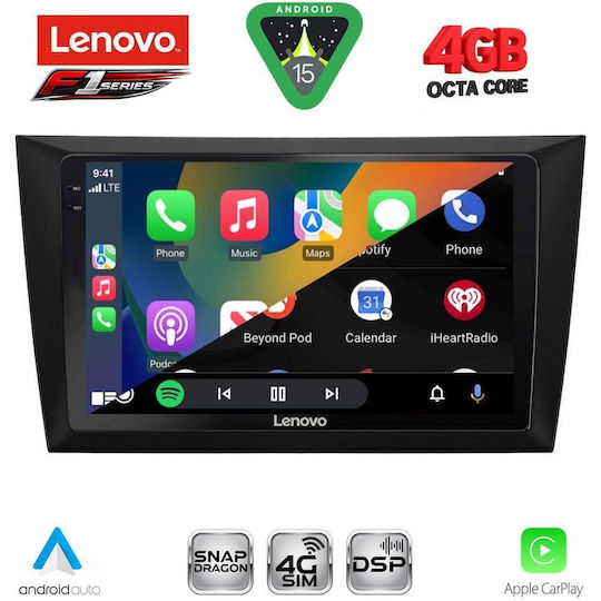Lenovo Ηχοσύστημα Αυτοκινήτου για Volkswagen Golf 2009-2012 (Bluetooth/USB/WiFi/GPS/Apple-Carplay/Android-Auto) με Οθόνη Αφής 9"