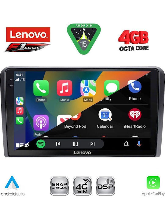 Lenovo Car Audio System for Volkswagen Golf 1998-2003 Bluetooth USB WiFi GPS Apple CarPlay Android Auto with 9" Touch Screen