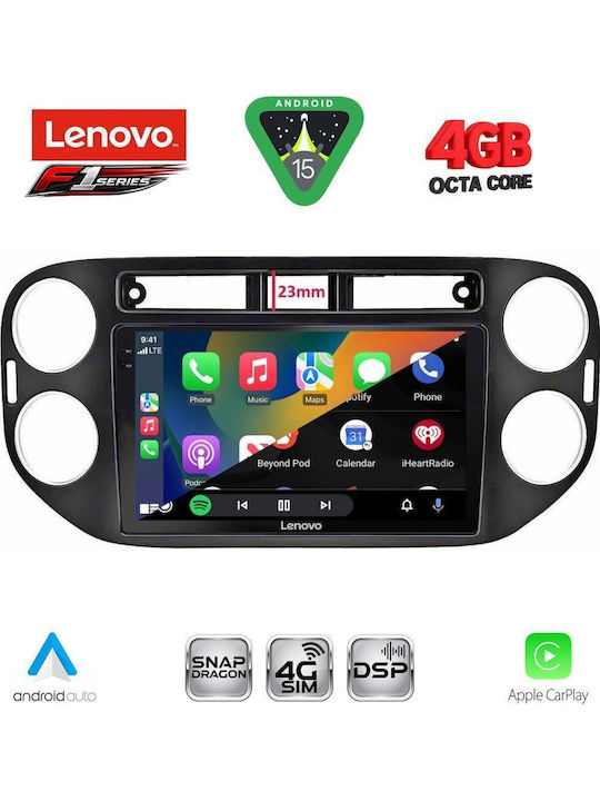 Lenovo Car Audio System for Volkswagen Tiguan 2011-2016 with Clima Bluetooth USB WiFi GPS Apple CarPlay Android Auto with 9" Touch Screen