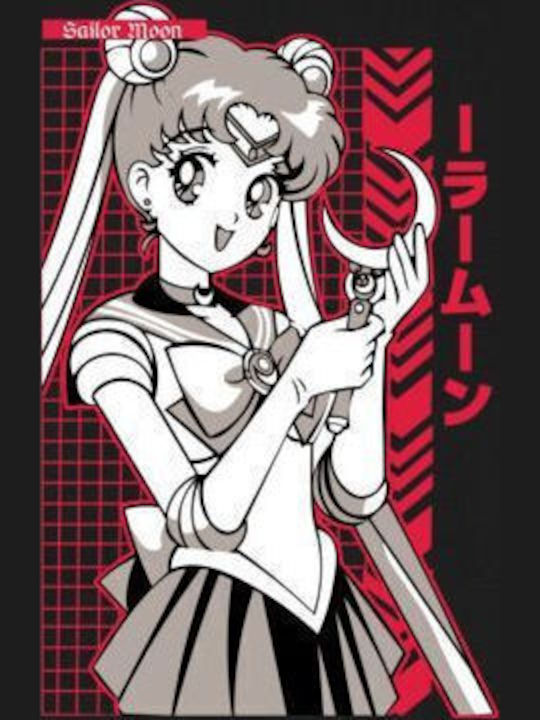 Hoodie Sailor Moon Moon Stick Pop Culture Black