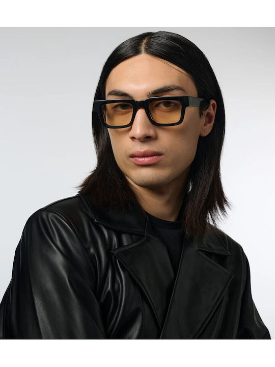 Komono Victor Unisex Γυαλιά Ηλίου με Μαύρο Σκελετό και Μαύρο Φακό KOM-S9834