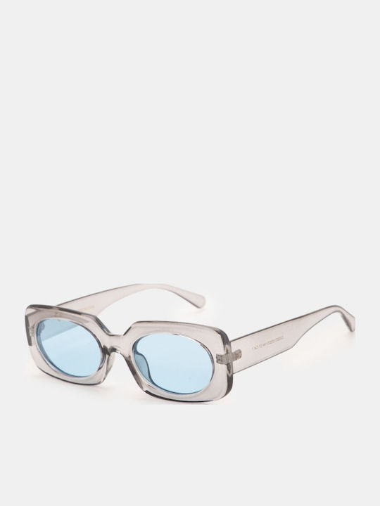 Luigi Unisex Sunglasses with Gray Frame and Gray Lens