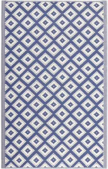 Jemidi24 Covor De Exterior 120x180cm Alb/Albastru
