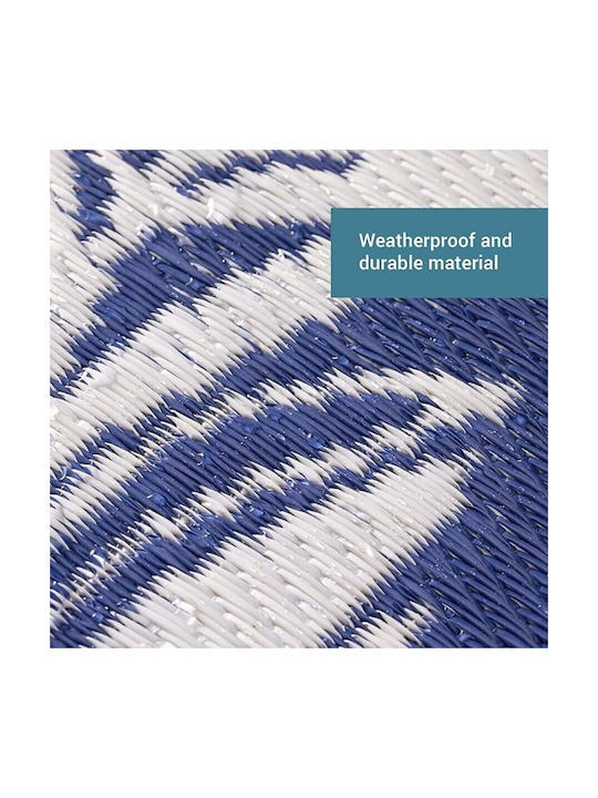 Jemidi24 Outdoor Rectangular Dark Blue Rug 120x180cm