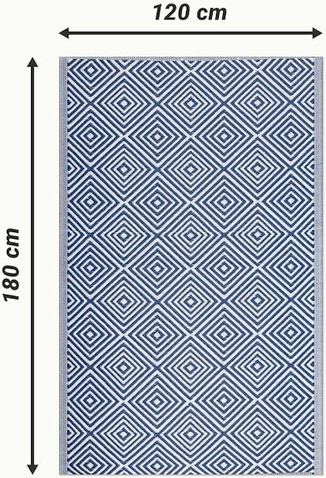 Jemidi24 Χαλί Εξωτερικού Χώρου Ορθογώνιο Blue 120x180cm