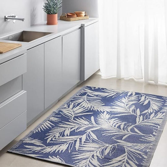 Jemidi24 Außenbereich Wohnzimmer Teppich Rechteckig Dunkelblau 120x180cm