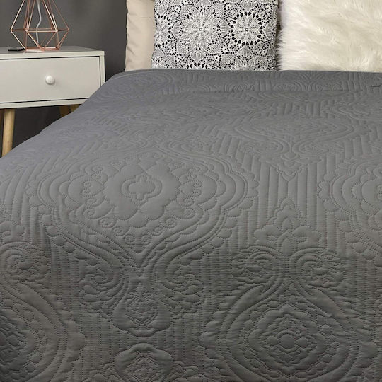 Homelevel Κουβερλί Υπέρδιπλο Gray 240x260cm