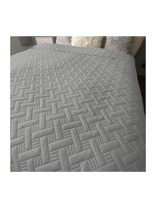 Homelevel Κουβερλί Διπλό Gray 200x220cm