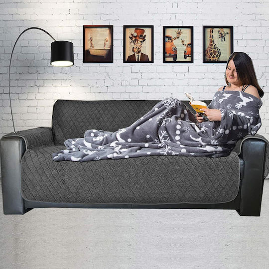 Homelevel Pătură Blănoasă Cu Mâneci 200x150cm Gri