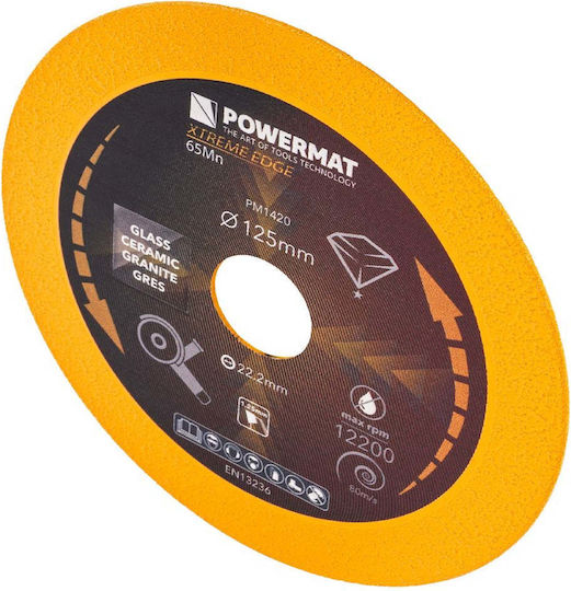 Diamond Disc Tiles Ceramics Pm-tdcs-1251t 125 Mm Powermat Pm1420