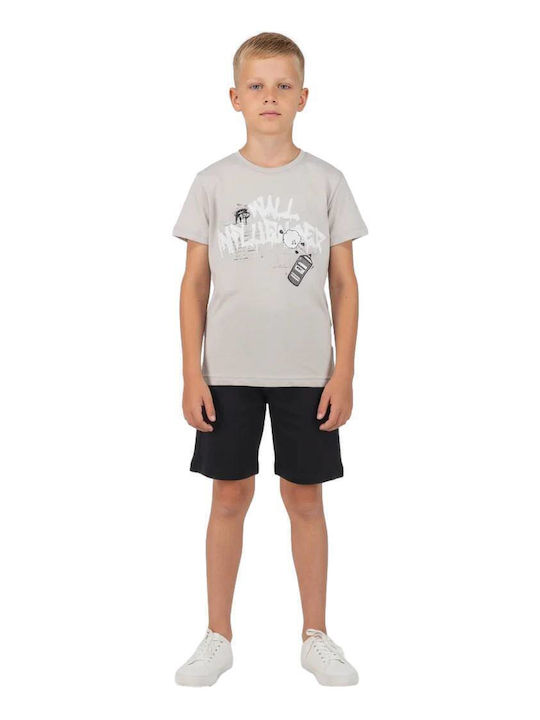 Kids Set with Summer Shorts 2 Pieces Tile Red
