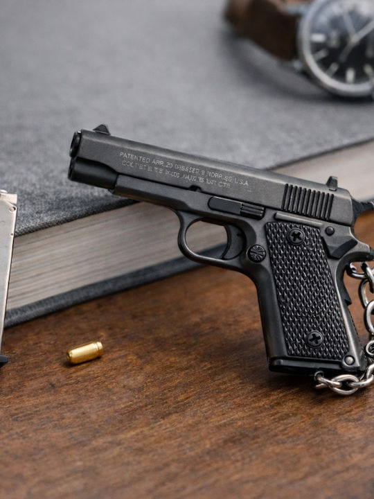 Μπρελόκ M1911 Ανθρακί – Μεταλλικό Mini Σετ Γεμιστήρα