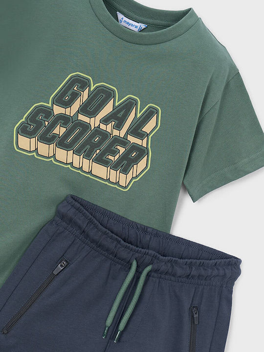 Kids Set with Shorts Summer 2pcs Green
