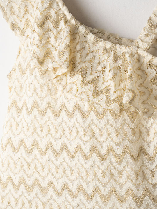 Evita Kids Set With Shorts Beige-Gold 2 Pieces