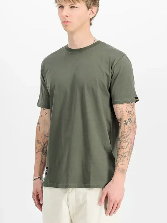Label Backprint T-shirt Dark Olive 258505-142