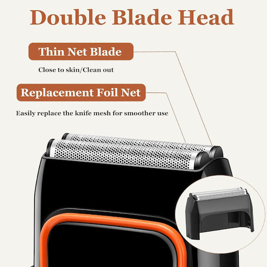 Kemei KM-T375 Foil Electric Shaver Face / Body Rechargeable / Corded