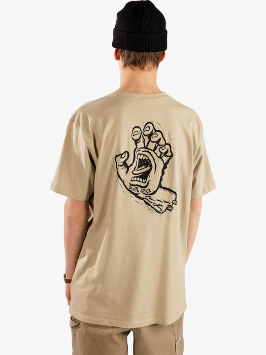 Santa Cruz Screaming Hand T-shirt STONE GREY SCA-TEE-13437