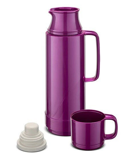 Rotpunkt Glass Thermos Glass / Plastic 750ml Shiny Grape with Handle