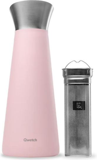 Qwetch Бутилка Термос Неръждаема стомана 1lt Qwetch Pink