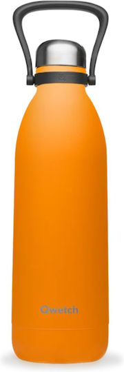Qwetch Μπουκάλι Θερμός Ανοξείδωτο BPA Free 2lt Qwetch Πορτοκαλί