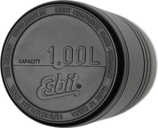 Esbit Majoris Кутия За Храна Inox Термос Черен 1л