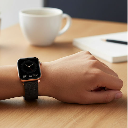 MaxCom FW64 Oxygen 2 Smartwatch με Παλμογράφο (Μαύρο)