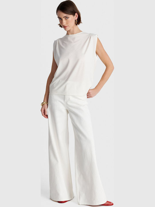 Women's Sleeveless Blouse White