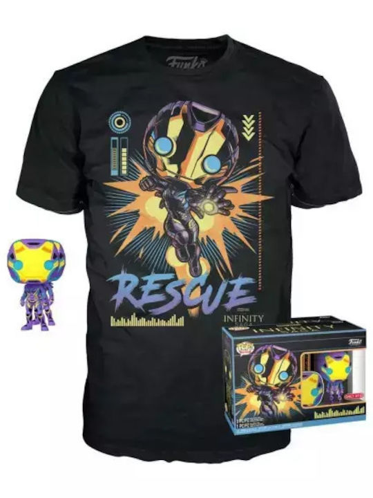Funko Pop! Tees Marvel: Marvel - Rescue (black Light) Funko Pop! Tees Marvel: Marvel - Rescue (black Light)
