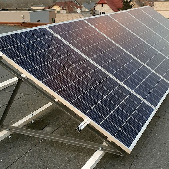 Mounting Triangle Photovoltaic Panels 15 Degree Vertical Angle + 3 M10x20mm Screws
