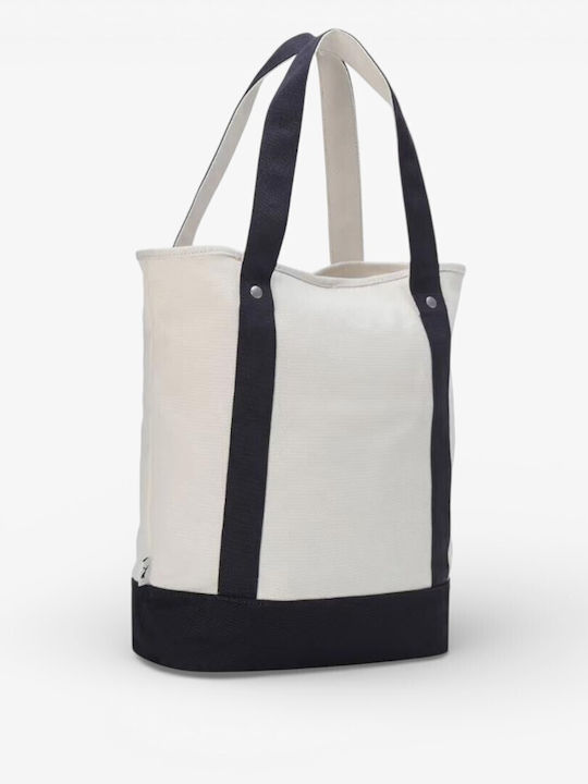 Mmq Stoff Damen Handtasche Shopper Schulter Weiße